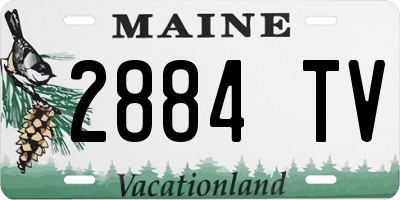ME license plate 2884TV