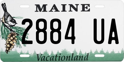 ME license plate 2884UA