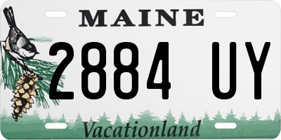 ME license plate 2884UY