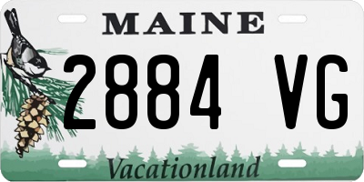 ME license plate 2884VG