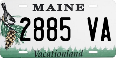 ME license plate 2885VA