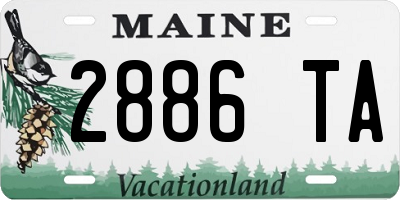 ME license plate 2886TA