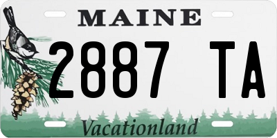 ME license plate 2887TA
