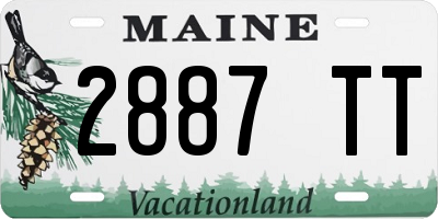ME license plate 2887TT