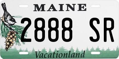 ME license plate 2888SR