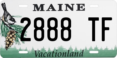ME license plate 2888TF