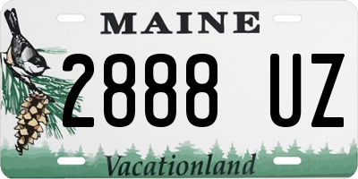 ME license plate 2888UZ