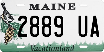 ME license plate 2889UA