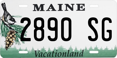 ME license plate 2890SG