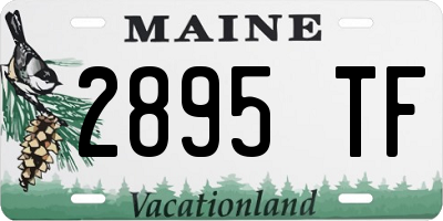 ME license plate 2895TF