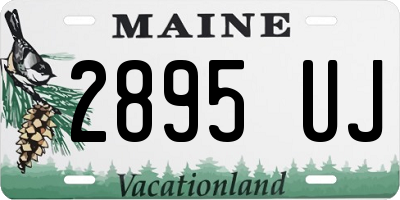 ME license plate 2895UJ