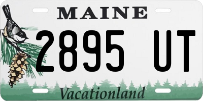 ME license plate 2895UT