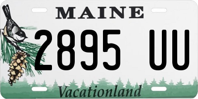 ME license plate 2895UU