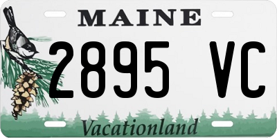 ME license plate 2895VC
