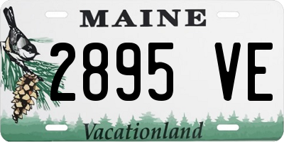 ME license plate 2895VE