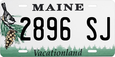 ME license plate 2896SJ