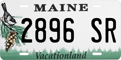 ME license plate 2896SR