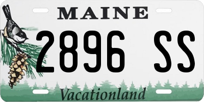 ME license plate 2896SS