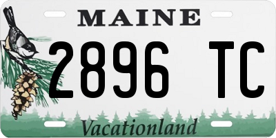 ME license plate 2896TC