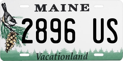 ME license plate 2896US
