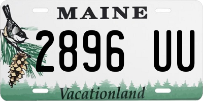 ME license plate 2896UU