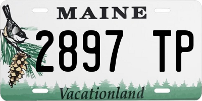 ME license plate 2897TP