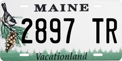 ME license plate 2897TR