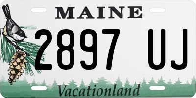 ME license plate 2897UJ