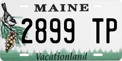 ME license plate 2899TP