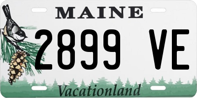 ME license plate 2899VE