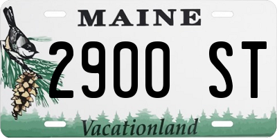 ME license plate 2900ST