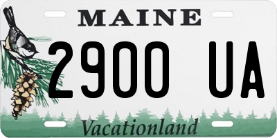 ME license plate 2900UA