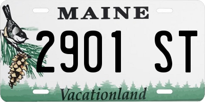 ME license plate 2901ST