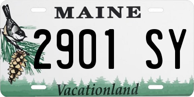 ME license plate 2901SY