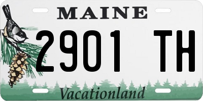 ME license plate 2901TH