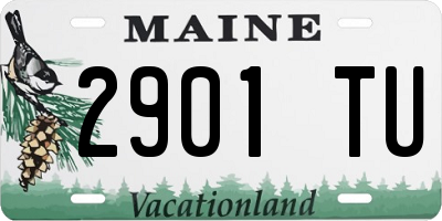 ME license plate 2901TU