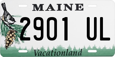 ME license plate 2901UL