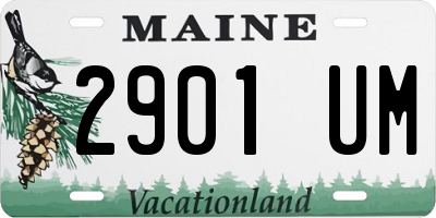 ME license plate 2901UM