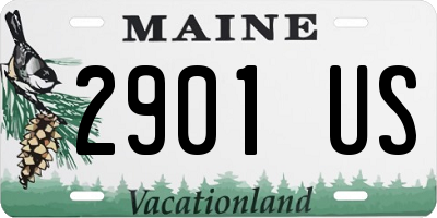 ME license plate 2901US