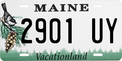 ME license plate 2901UY