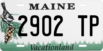ME license plate 2902TP