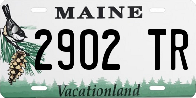ME license plate 2902TR