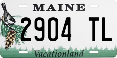 ME license plate 2904TL