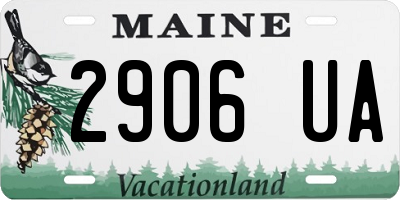 ME license plate 2906UA