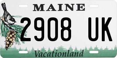 ME license plate 2908UK