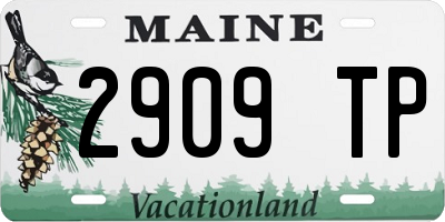ME license plate 2909TP