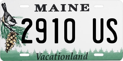 ME license plate 2910US