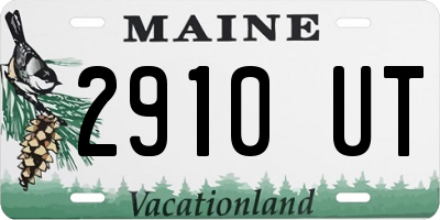 ME license plate 2910UT