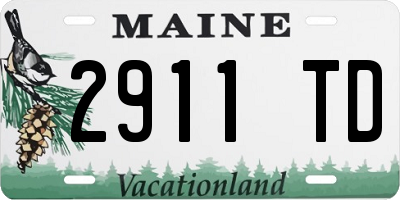 ME license plate 2911TD