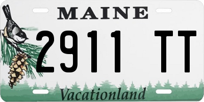 ME license plate 2911TT